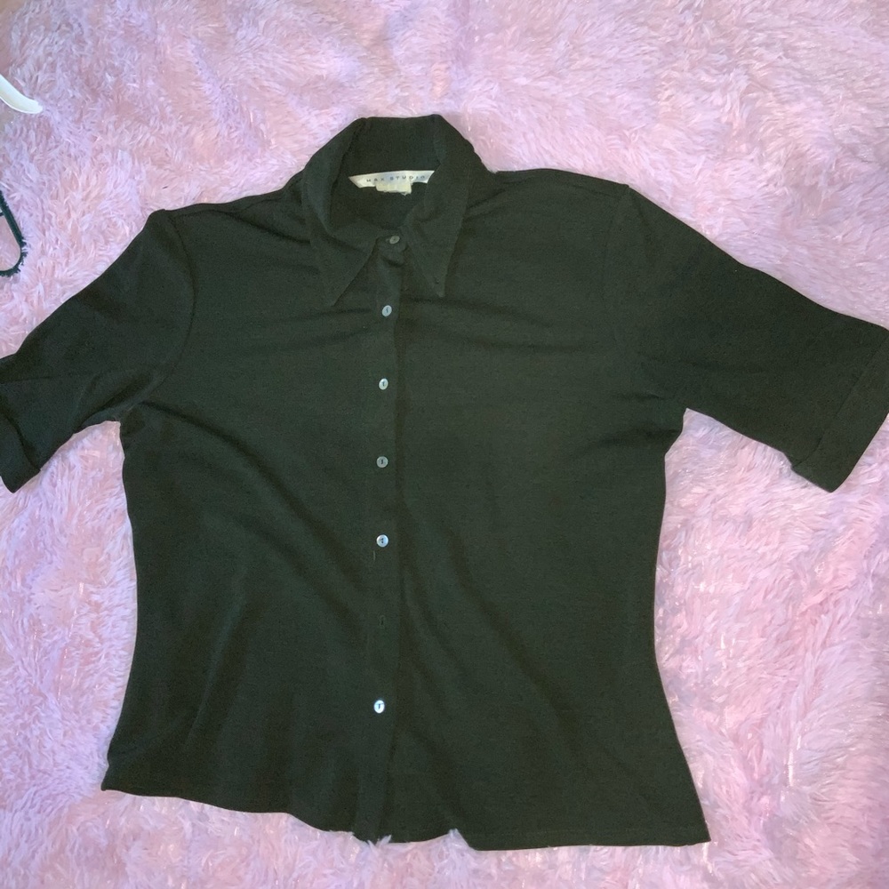 Dark Green Collared Dress Shirt